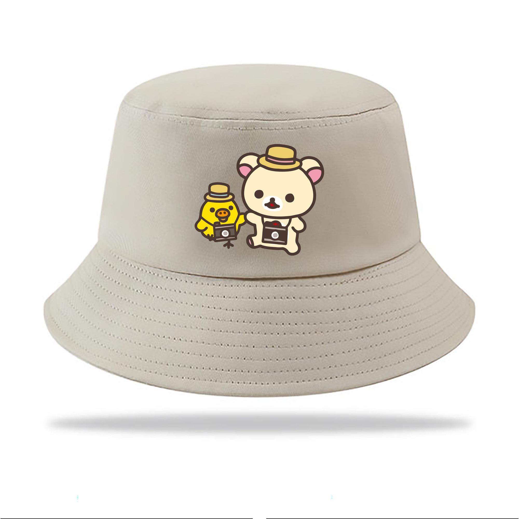 （画像用） リラックマ リラックマ キイロイトリ Rilakkuma Korilakkuma Kiiroitori アウトドア日除けバケットハット